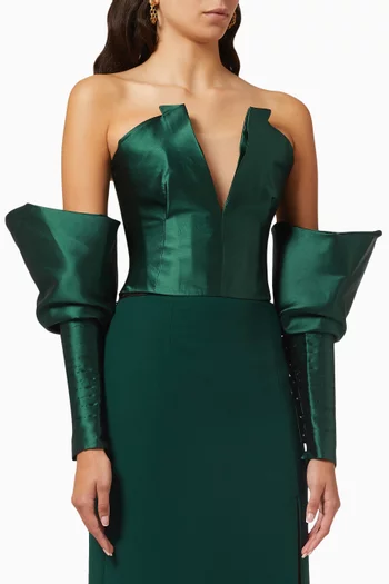 Hollywood Top in Satin