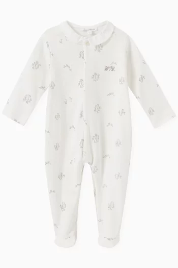 Petit Augustin Sleepsuit in Cotton-poplin