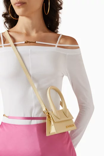 Le Chiquito Signature Mini Tote Bag in Smooth Leather