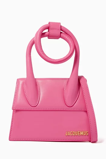 Le Chiquito Noeud Shoulder Bag in Smooth-leather