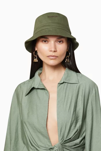 Le Bob Gadjo Bucket Hat in Cotton-canvas
