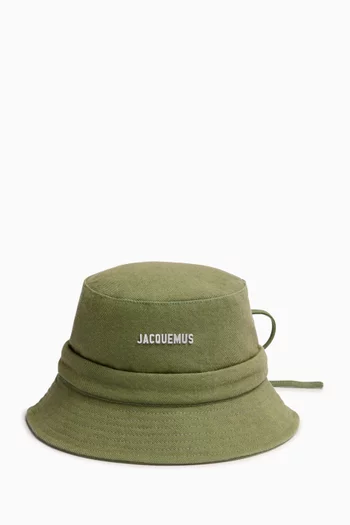 Le Bob Gadjo Bucket Hat in Cotton-canvas
