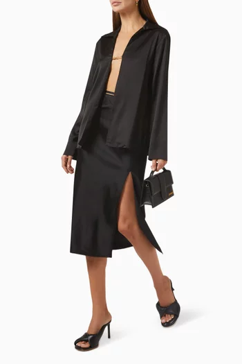 La Chemise Notte in Stretch-satin