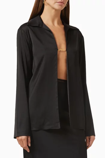 La Chemise Notte in Stretch-satin