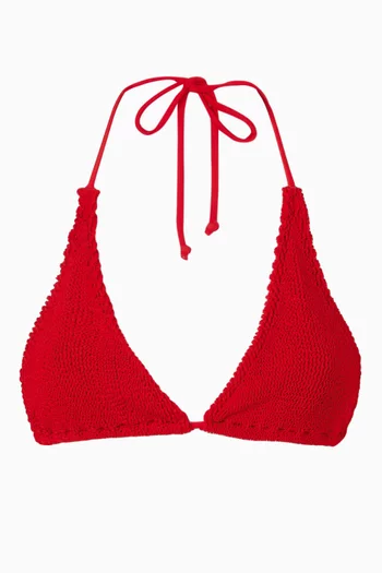 Sofie Eco Triangle Bikini Top in Regenerated Nylon