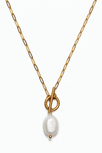 Bella Baroque Necklace in 18kt Gold-plated Stainless Steel