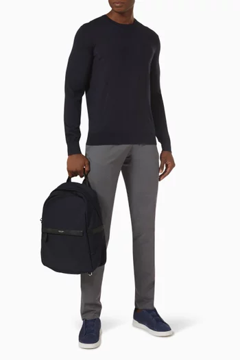 Cashseta Light Crewneck Sweater in Cashmere-blend