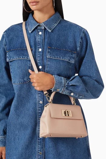 1927 Mini Top Handle Bag in Grained Leather