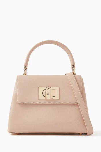 1927 Mini Top Handle Bag in Grained Leather