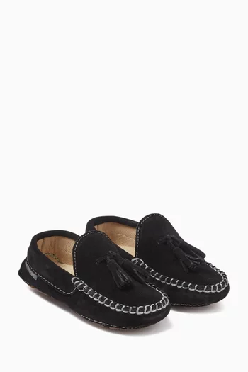 Tassel Loafers in Suede Leather