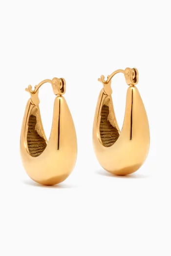 Mia Moon Bucket Earrings in 18kt gold-plated Stainless Steel