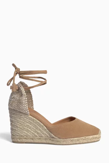 Carina Espadrille Wedge Sandals in Suede