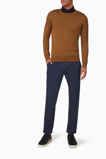 Cashseta Light Crewneck Sweater in Cashmere-blend