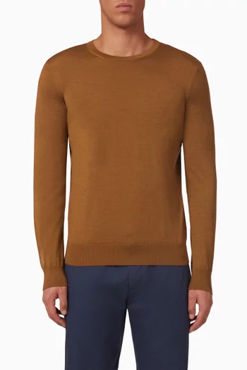 Cashseta Light Crewneck Sweater in Cashmere-blend