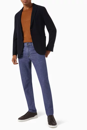 Honeycomb Packaway Jacket in Wool-blend