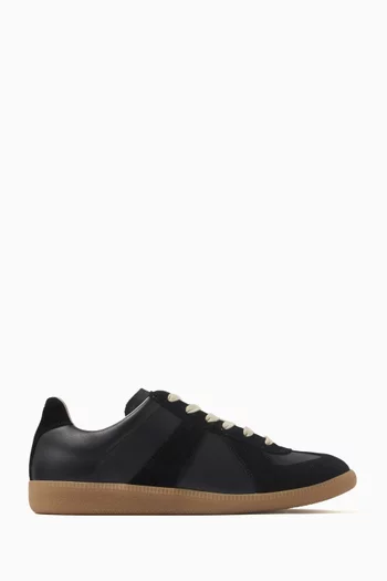 Replica Low-top Sneakers in Nappa & Suede