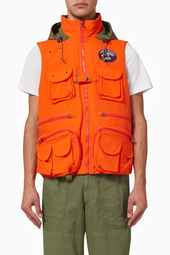 Hi-tech Logo Vest Jacket in Recycled Nylon