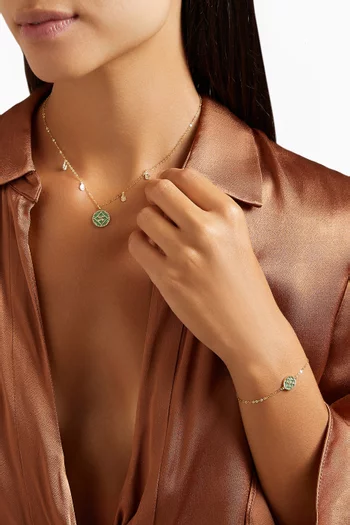 Amelia Versailles Double-sided Mother-of-pearl Bracelet in 18kt Gold