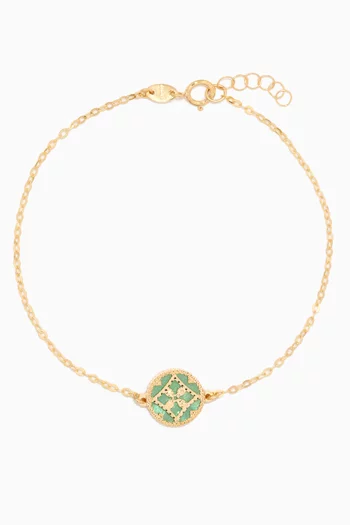 Amelia Versailles Double-sided Mother-of-pearl Bracelet in 18kt Gold