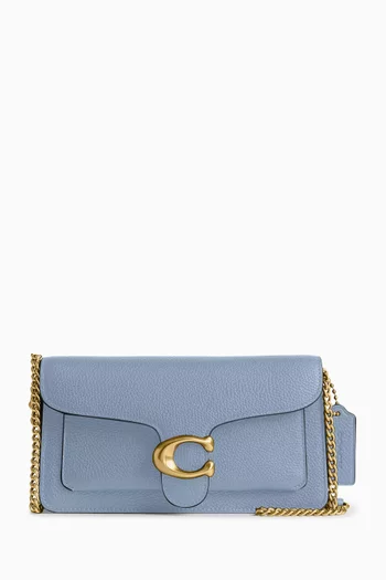 Tabby Chain Clutch in Leather