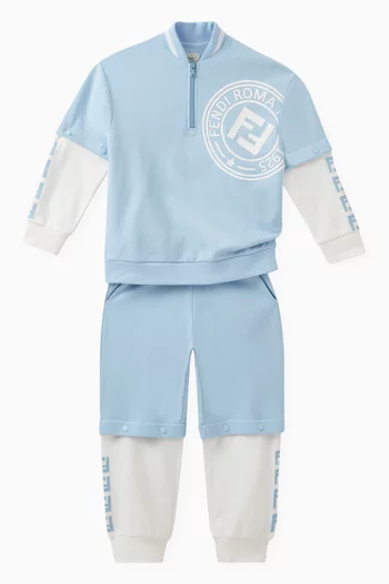 Logo Detachable Sweatpants in Cotton