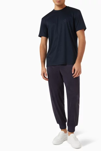 Embroidered Logo T-shirt in Cotton