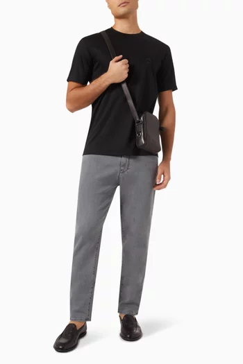 Embroidered Logo T-shirt in Cotton