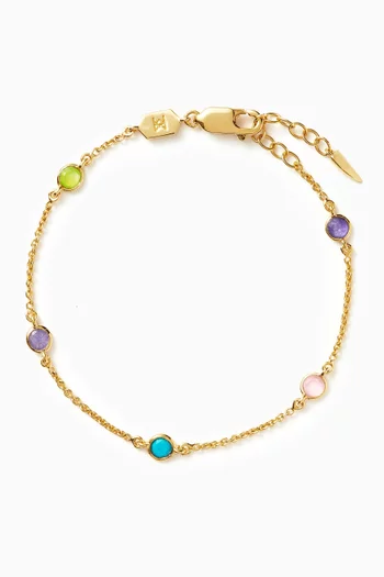 Hot Rox Gemstone Bracelet in 18kt Recycled Gold-plated Vermeil