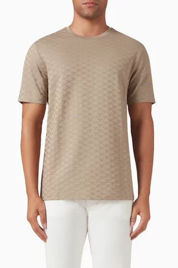 All-Over Eagle T-shirt in Cotton-jersey