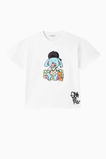 Bunny T-shirt in Cotton