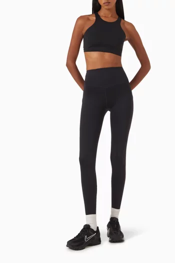 لغينغز جو بخصر مرتفع وتقنية Dri-FIT جيرسيه مطاطي