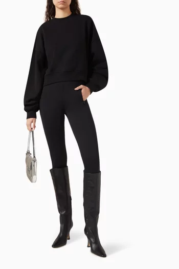 سويت شيرت رياضي فضفاض صوف قطني