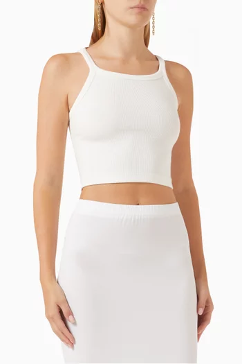 x HB Ribbed Crop Tank Top