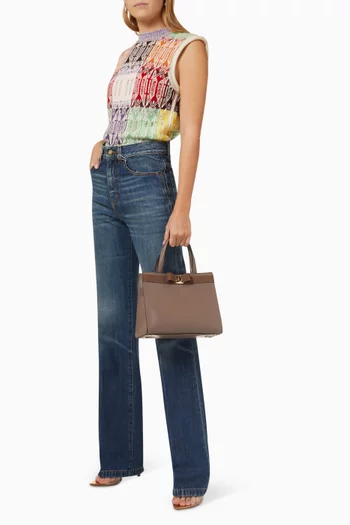 Medium Vara Bow Top-handle Bag in Leather