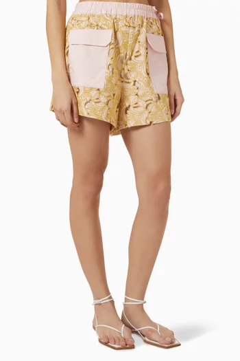 Anthea Broderie Shorts in Cotton