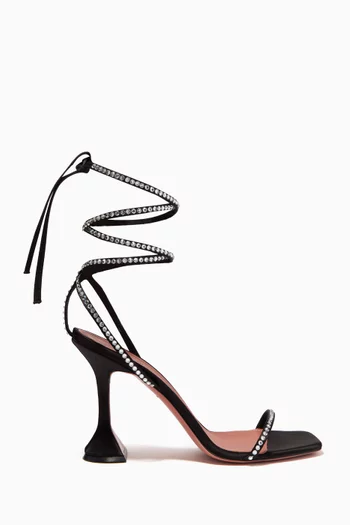 Vita 95 Crystal Lace-up Sandals in Patent-leather