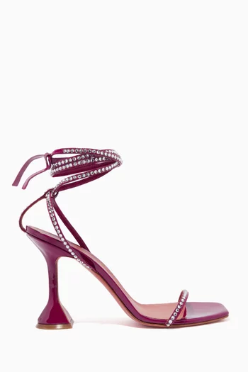 Vita 95 Crystal Lace-up Sandals in Patent-leather
