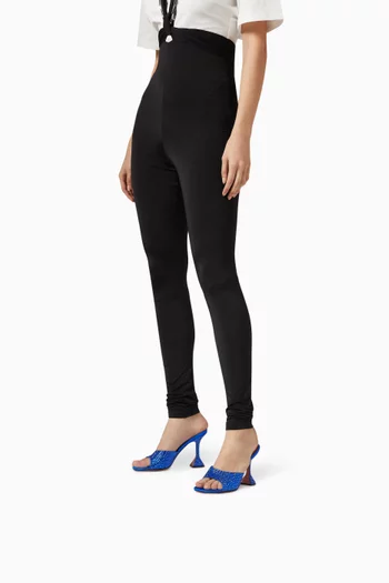 Lupita Crystal 95 Mules in Satin