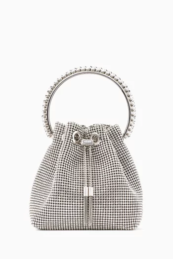 Bon Bon Bucket Bag in Crystal Mesh