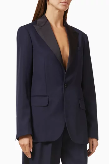 x Cara Delevingne Tuxedo Blazer in Recycled Wool-blend
