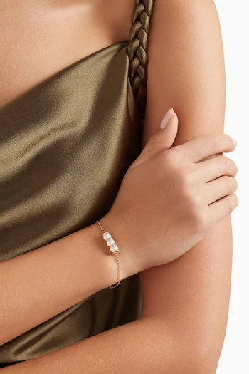 Cerith Diamonds & Mother of Pearl Bracelet in 18kt Gold