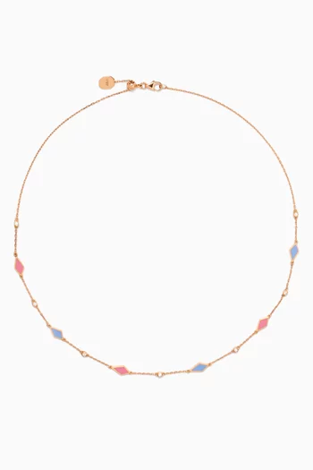 Mosaic Choker in 18kt White Gold