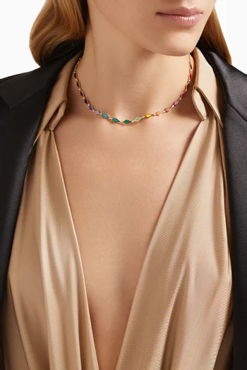 Mosaic Necklace in 18kt Rose Gold