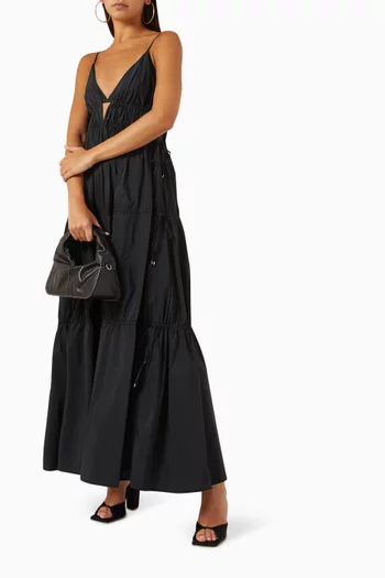 April Tiered Maxi Dress in Cotton