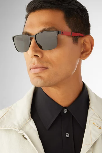 Square Sunglasses in Metal