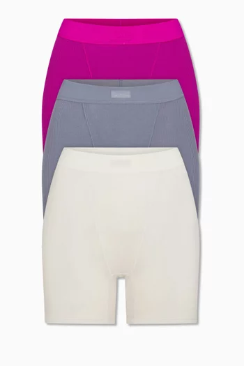 Cotton Rib Boxers, Pack of 3