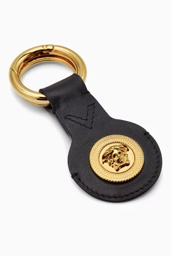 Medusa AirTag Keyring in Leather
