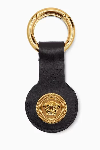 Medusa AirTag Keyring in Leather