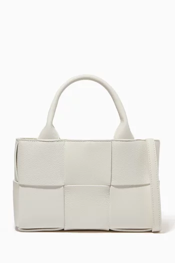 Candy Arco Tote Bag in Intreccio Grained Leather