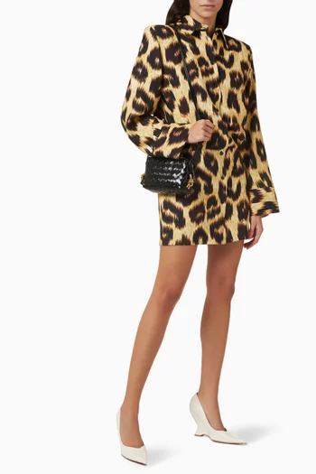 حقيبة كروس لوب ميني جلد مجدول